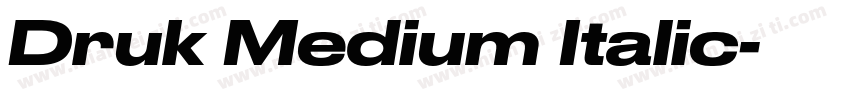 Druk Medium Italic字体转换